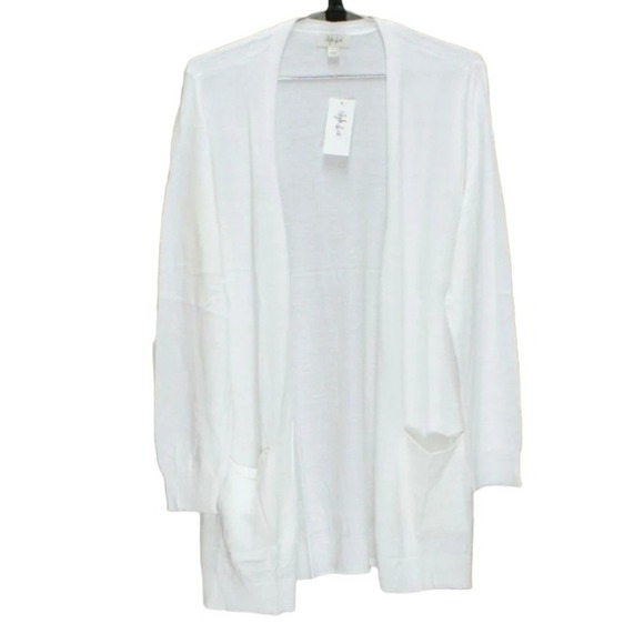 Style & Co Open-Front Cardigan Winter White S - Picture 4 of 6